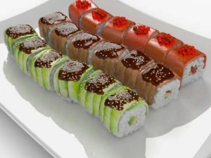 sushi dragons 3D Model