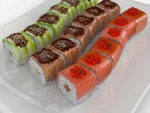 sushi dragons 3D Model