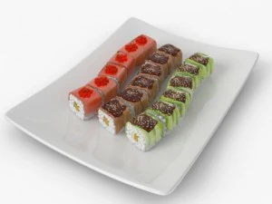 sushi dragons 3D Model