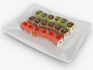 sushi dragons 3D Model