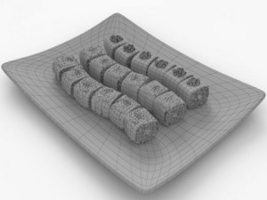 sushi dragons 3D 模型