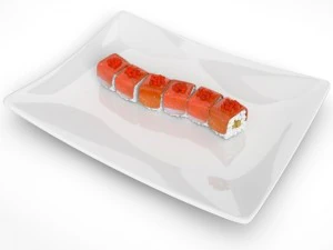 sushi red dragon 3D Model