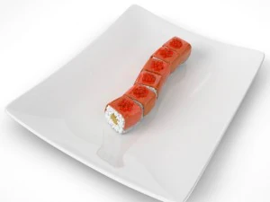 sushi red dragon 3D Model