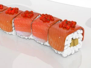 sushi red dragon 3D Model