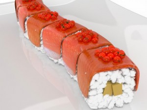 sushi red dragon 3Dモデル