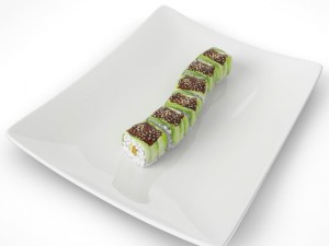 sushi green dragon 3Dモデル