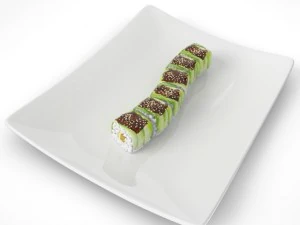 sushi green dragon 3D Model