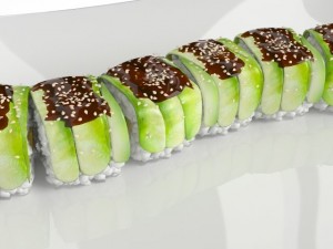 sushi green dragon 3Dモデル