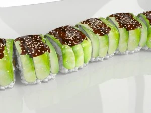 sushi green dragon 3D Model