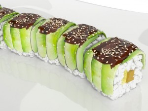 sushi green dragon 3Dモデル