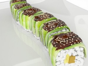 sushi green dragon 3Dモデル