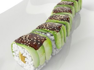 sushi green dragon 3Dモデル