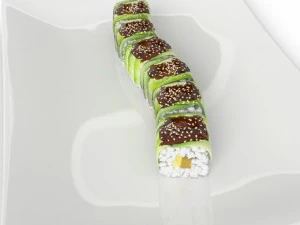 sushi green dragon 3D Model