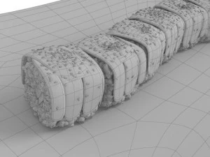 sushi green dragon 3D Model