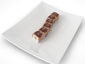 sushi golden dragon Model 3D