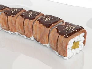 sushi golden dragon Model 3D