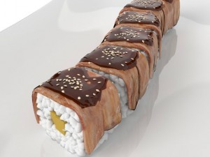 sushi golden dragon Model 3D