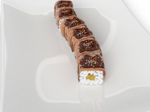 sushi golden dragon Model 3D