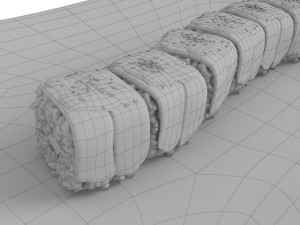 sushi golden dragon Model 3D