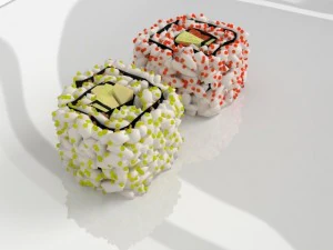 egzotyczne sushi Model 3D
