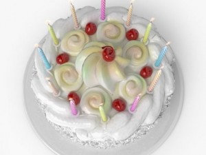 birthday cake 3D Modell