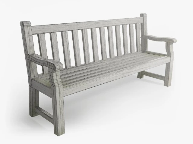 park bench 3D Model .c4d .max .obj .3ds .fbx .stl .blend 