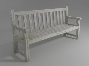 park bench 3D Model