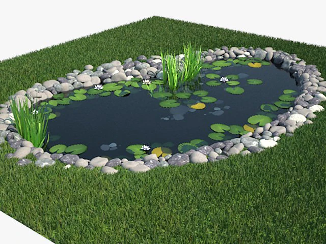 pond 3D Model .c4d .max .obj .3ds .fbx .stl .blend