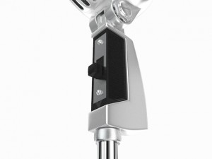 retro microphone Modelo 3D