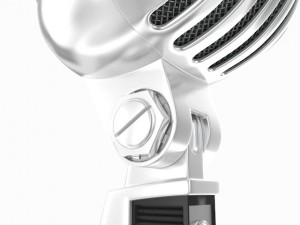 retro microphone Modelo 3D