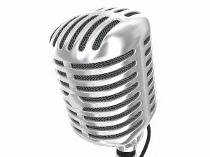 retro microphone 3D Model