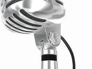 retro microphone 3D Model
