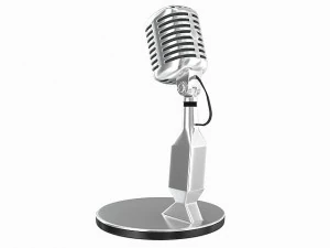 retro microphone 3D Model