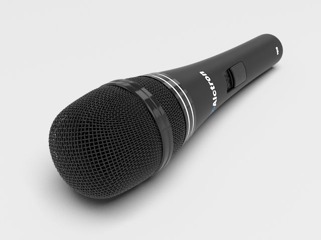 microphone 3D 模型 .c4d .max .obj .3ds .fbx .stl .blend 