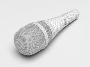 microphone 3D 模型