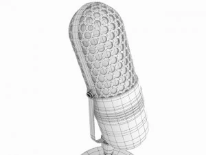 77dx microphone 3D Model