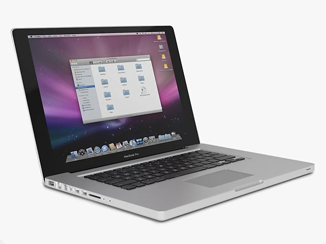 apple mac book pro 15inch 3D Model .c4d .max .obj .3ds .fbx .stl .blend 
