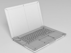 apple mac book pro 15inch 3D Модель