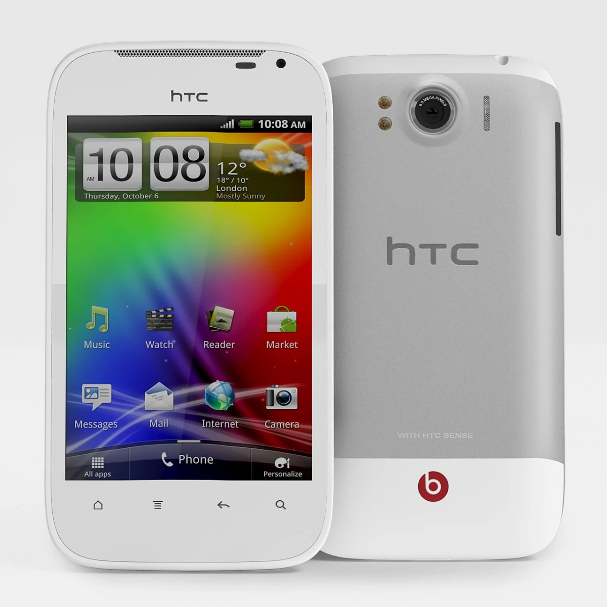 htc sensation xl 3D Model .c4d .max .obj .3ds .fbx .stl .blend