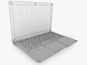 apple macbook air 13inch 3D 模型