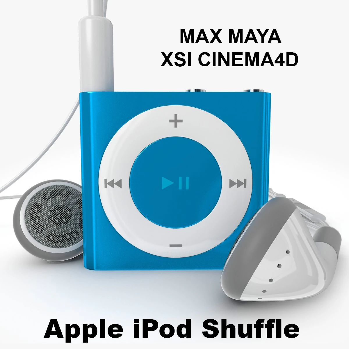apple ipod shuffle 3D Model .c4d .max .obj .3ds .fbx .stl .blend