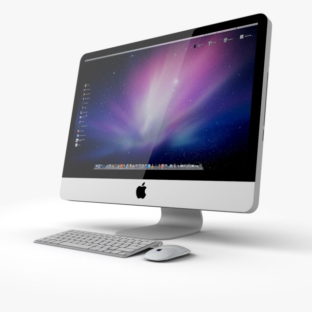 apple imac 3D Model .c4d .max .obj .3ds .fbx .stl .blend 