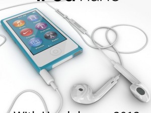 apple ipod nano 2012 with headphones 3D मॉडल