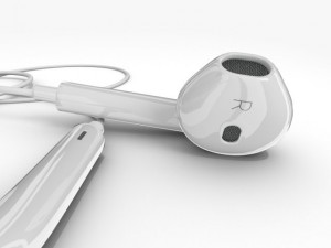 apple ipod nano 2012 with headphones 3D Model