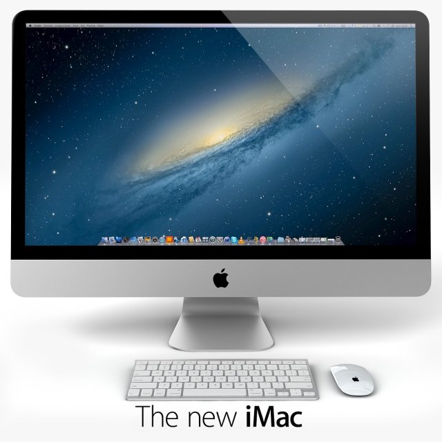 the new imac 3D 模型 .c4d .max .obj .3ds .fbx .stl .blend 