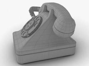 retro telephone 3D Model