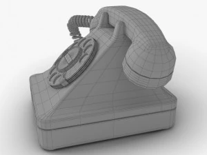 retro telephone 3D Model