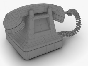 retro telephone 3D Model