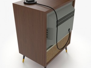 retro television 3D Model
