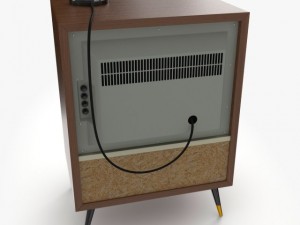 retro television 3D Model